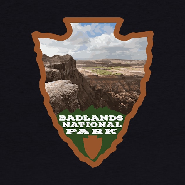 Badlands National Park arrowhead by SlapTheWorld